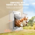 thumbnail image 4 of Puerta para mascotas VEVOR de 3 solapas con marco metálico y cierre para perro mediano, 4 of 9