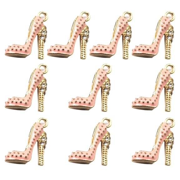 HOOWIFFY High Heel Charms, Stylish Shoe Shape Accessories for Crafts, Jewelry, Scrapbooking, and Decoration