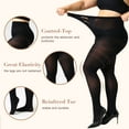 thumbnail image 2 of MANZI 2 Pack Plus Size Tights for Women 70D Queen Size Tights, 2 of 7