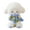 B, variant on Tootee Adorable Wool Toy Lamb with Magnetic Hand-Flower & Rose Cap, Converts to Flower Hat, Soft Plush Stuffed Animal for Kids Gifts