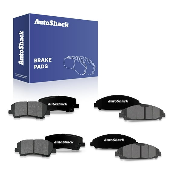 AutoShack Front & Rear Premium Ceramic Brake Pad Set Replacement for 2015-2018 Ford Mustang 2020-2022 Ford Mustang 8-PC