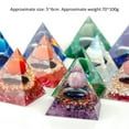 thumbnail image 5 of RSAMD Chakra Orgonite Resin Pyramid Crystal Chips Quartz Orgone Reiki Healing Energy-Elk (Or Protection Defence) (5..., 5 of 9