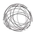 thumbnail image 1 of Cheungs 5051BK Denine Art Mural Abstrait Rond Noir, 1 of 1