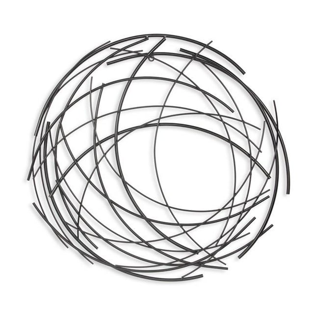 Cheungs 5051BK Denine Art Mural Abstrait Rond Noir