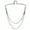 Silver, variant on Men Tie Clip Necktie Link Chain Jewelry Gift for Business Wedding Formal Wear