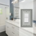 thumbnail image 5 of (3 pack) Elumina 150RNNB Sydney Satin Nickel Steel 1 Rocker Standard 5 in. Tall Wallplate, 5 of 6