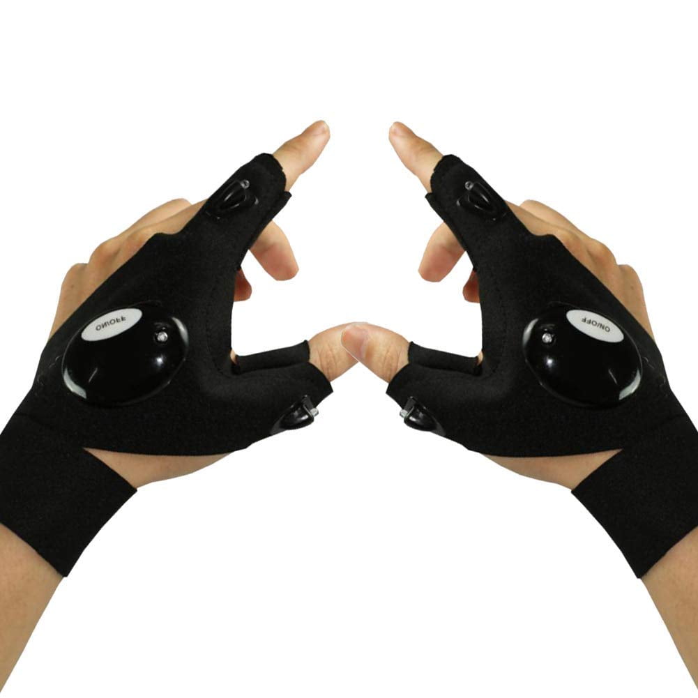 fingerless rubber gloves