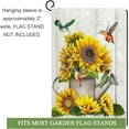 thumbnail image 3 of Spring Garden Flag 12x18 Inch Double Sided,Small Garden Yard Flag for Outside,Hummingbird Sunflower Garden Flag for Outdoor Decoration, 3 of 6