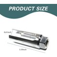 thumbnail image 2 of 1 PC Car Oxygen Sensor Socket, Wrench Remover Tool with 0.87 Inch 6-Point, I-type Side Gate Wire Accesses from Side, Universal Accessories for Most Cars (Silver) Silver, 2 of 6