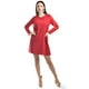 thumbnail image 1 of Vestido de mangas con relieve Roman Fashion Juvenil 3823 Rojo CH, 1 of 5