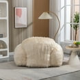 thumbnail image 5 of Bean Bag Chair Lazy Sofa Bean Bag Chair Adult, Teen High Density Foam Padded Modern Accent Chair Comfortable Living Room, Bedroom Chair, Beige, 5 of 7