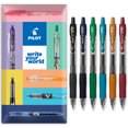 thumbnail image 1 of Pilot Stylos à Bille Roulante à Encre Gel Rétractables G-2 - Pointe 0,7 mm - Portefeuille de 6 - Couleurs Foncées Professionnelles, 1 of 5