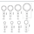 thumbnail image 5 of Measuring Cups and Spoons Set, Stainless Steel Handle, Reusable Food Grade Tools with Precise Scale Design for Accurate Measurement in Cooking & Baking, Set of 8 (Flat Bottom Design), 5 of 5