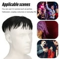 thumbnail image 3 of Hombres de Cabello Corto Toupee, Textura completa de moda para hombre transpirable para hombre, pieza cómoda para la fiesta para para la fiesta para cosplay, 3 of 7