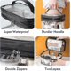 thumbnail image 3 of ZHAOCHENG Bolsa de maquillaje transparente, bolsa de viaje para artículos de tocador para mujer, bolsa de cosméticos impermeable, bonita bolsa de maquillaje, bolsa de maquillaje de viaje de doble capa, 3 of 5
