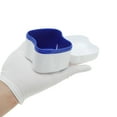 thumbnail image 3 of Unique Bargains 1 Set Braces Box Denture Bath Case Cup with Denture Cleaner Brush Blue, 3 of 5
