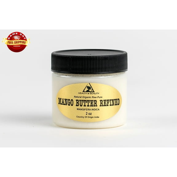 MANGO BUTTER ULTRA REFINED ORGANIC NATURAL RAW FRESH 100% PURE 2 OZ