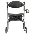 HurryCane HurryRoll Rollator Rolling Walker, Silver