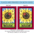 thumbnail image 5 of 109583 Toland-Sunflower Lady-Decorative Yellow Welcome Summer Ladybug USA-Produced House Flag, 5 of 5