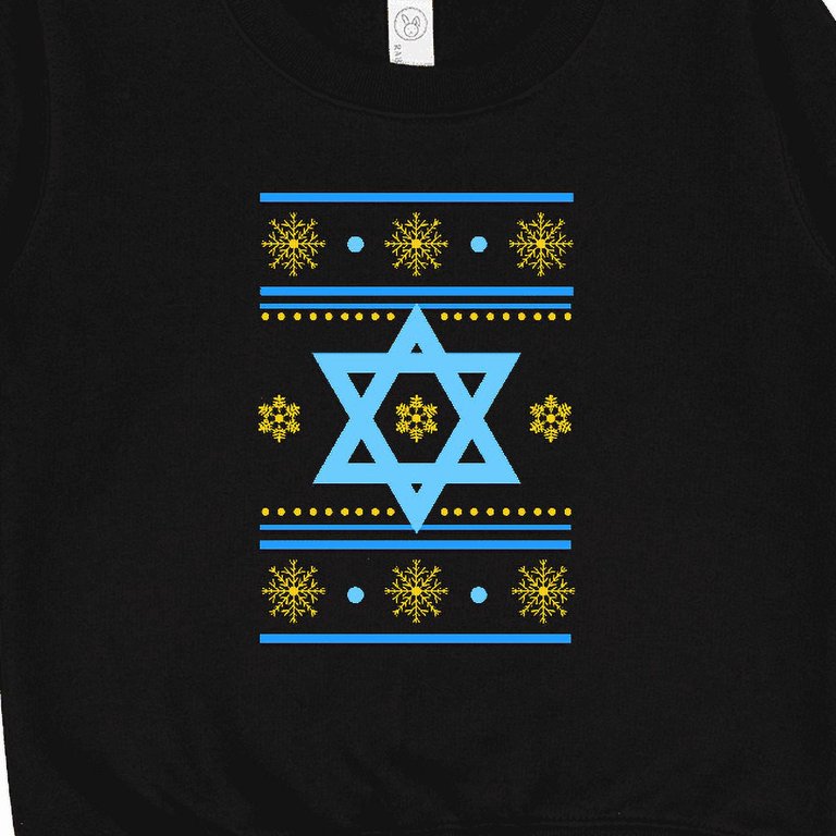 Hanukkah Ugly Sweater Style Toddler Sweatshirt photo 3