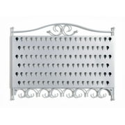 Mango Steam Wall Mounted Display Hanger Organizer for Jewelry & Earrings with Hooks - Silver