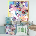 thumbnail image 3 of Wildflowers and Vibrant Wild Spring Leaves VIII 36 in x 36 in Framed Painting Canvas Art Print, by Designart, 3 of 4