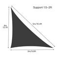 thumbnail image 3 of Right Triangle Sun Shade Sail Canopy Awning, Uv Blockage Water Air Permeable, 3 of 5