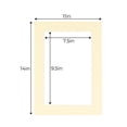 thumbnail image 3 of Soft Yellow Acid Free 11x14 Picture Frame Mats with White Core Bevel Cut for 8x10 Pictures - Fits, 3 of 3