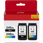 245XL 246XL Ink Cartridges for Canon Ink 245 and 246 PG-245XL CL-246XL 243 244 XL PG-243 CL-244 for Canon Pixma MG2522 TS3122 MX492 MX490 MG3022 MG2922 MG2520 Printer(1 Black, 1 Tri-Color)