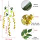 thumbnail image 3 of Flores Artificiales de Glicina, Plantas Artificiales de Wisteria Colgantes, Colgantes para Decoración de Hogar, Habitación, Boda, Fiesta, Jardín, Columpios (Dorado), 3 of 4