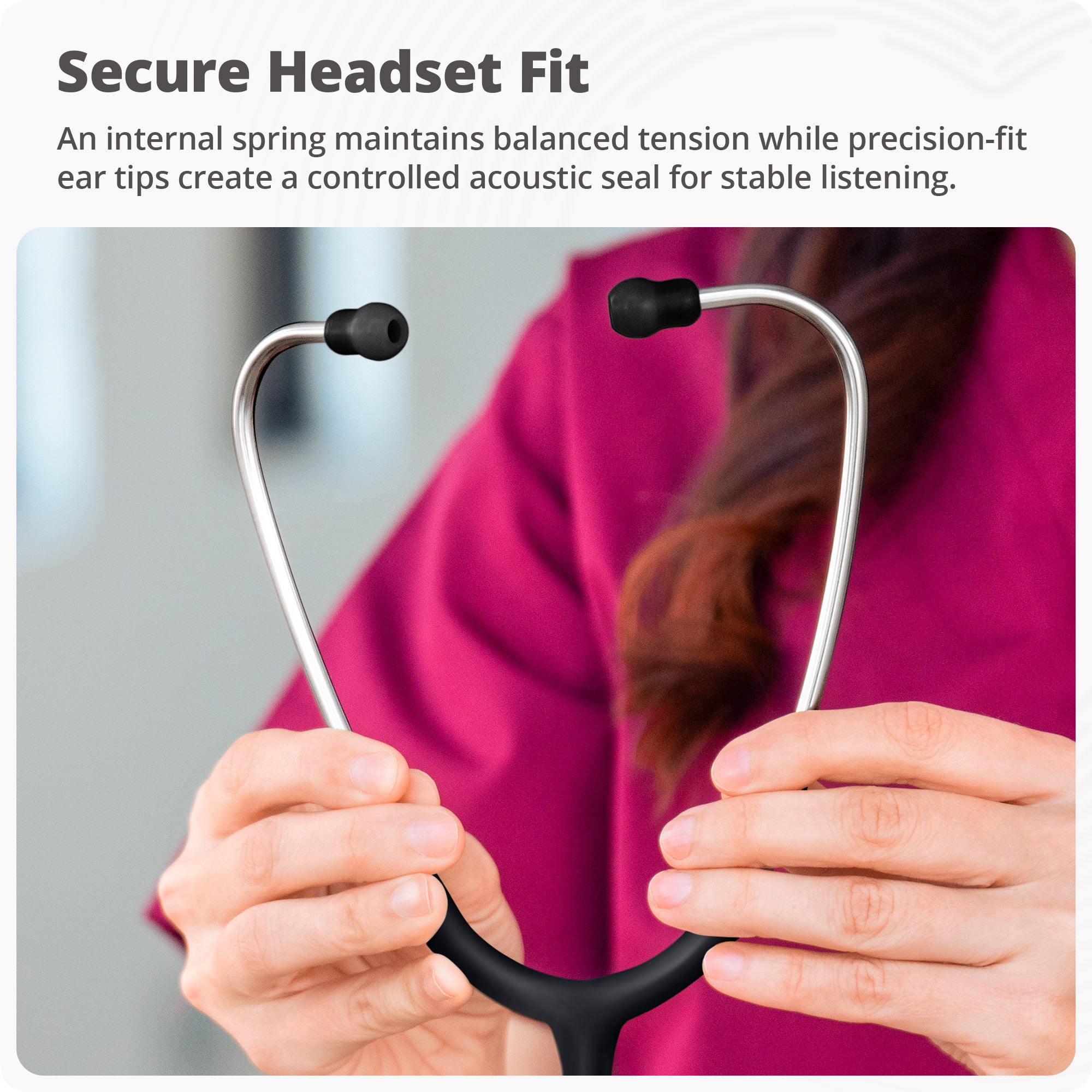 Greater Goods Dual-Head Stethoscope w Adjustable Headset, Free Replacement Ear Tips and Diaphragm