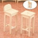 thumbnail image 3 of Muebles de comedor en miniatura a escala 1/12, simulación de casa de muñecas de madera, accesorios de casa de muñecas, juguete para regalo de Navidad, cumpleaños, taburete alto con respaldo, 3 of 9