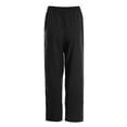 thumbnail image 4 of ZANZEA Women Casual Long Pants Elastic Waist Plain Pure Color Harem Trousers, 4 of 4