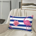 thumbnail image 5 of Xecao Pink Flamingo for Decorative Throw Pillow Case for Couch,Sofa or Bed Set,Pillow Cover for Sofa Home Decor Ideal Gift-14"x20", 5 of 6