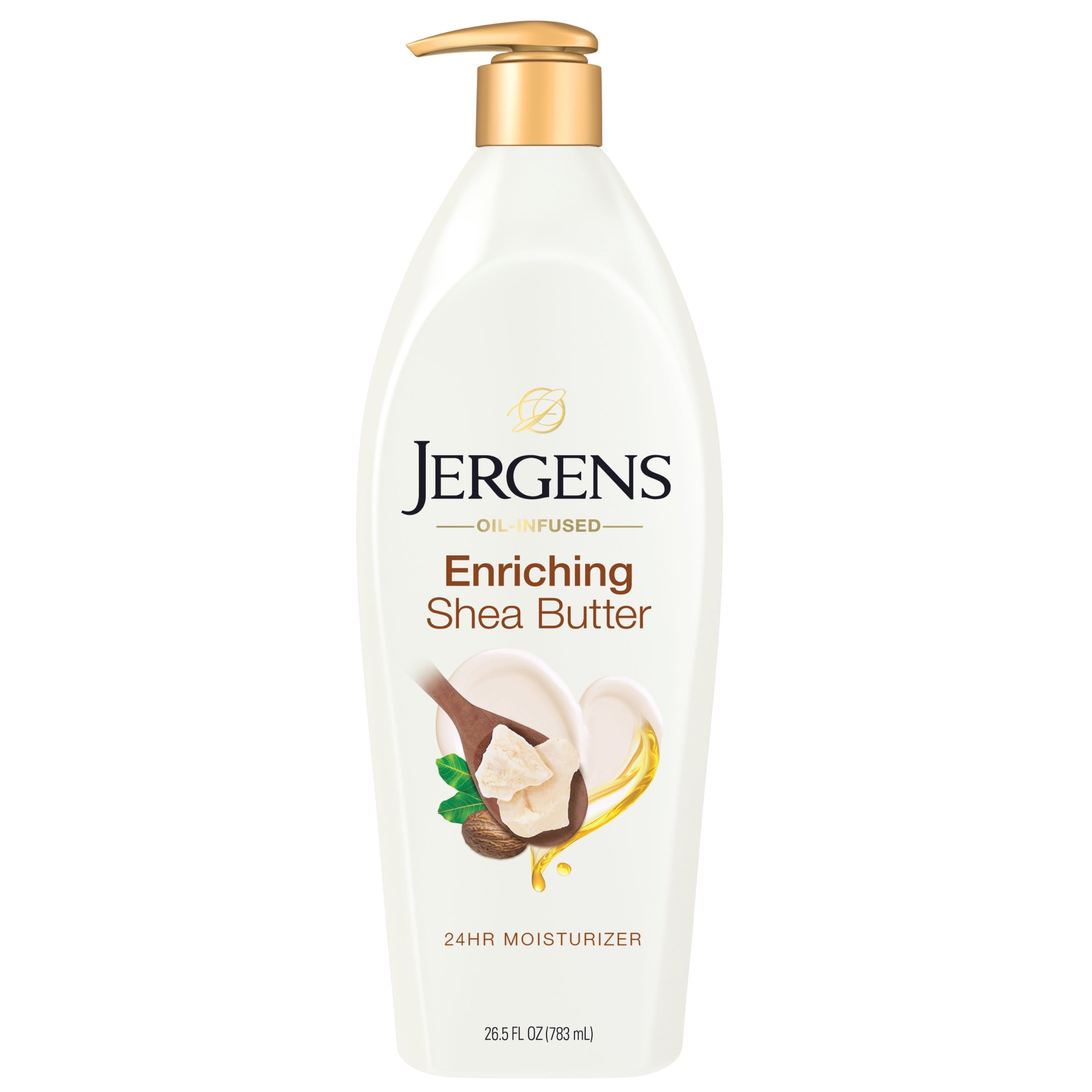 (3 pack) Jergens Shea Butter Hand and Body Lotion, Dry Skin Moisturizer, Dermatologist Tested, 26.5 oz