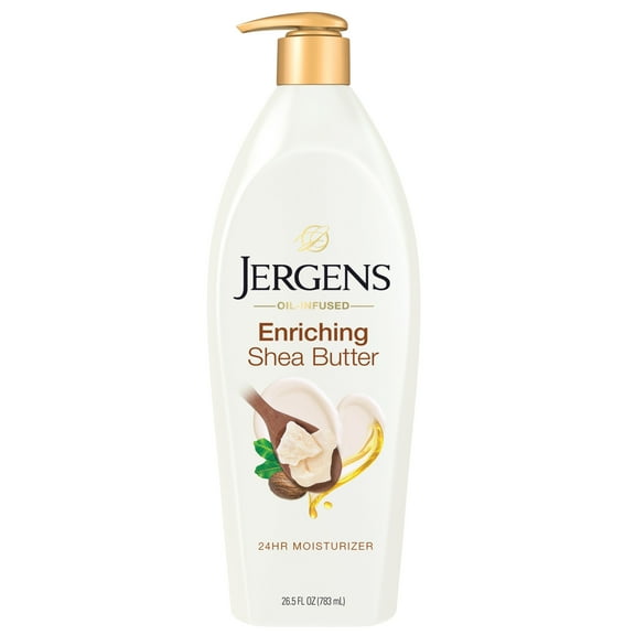 Jergens Shea Butter Hand and Body Lotion, Dry Skin Moisturizer, Dermatologist Tested, 26.5 oz