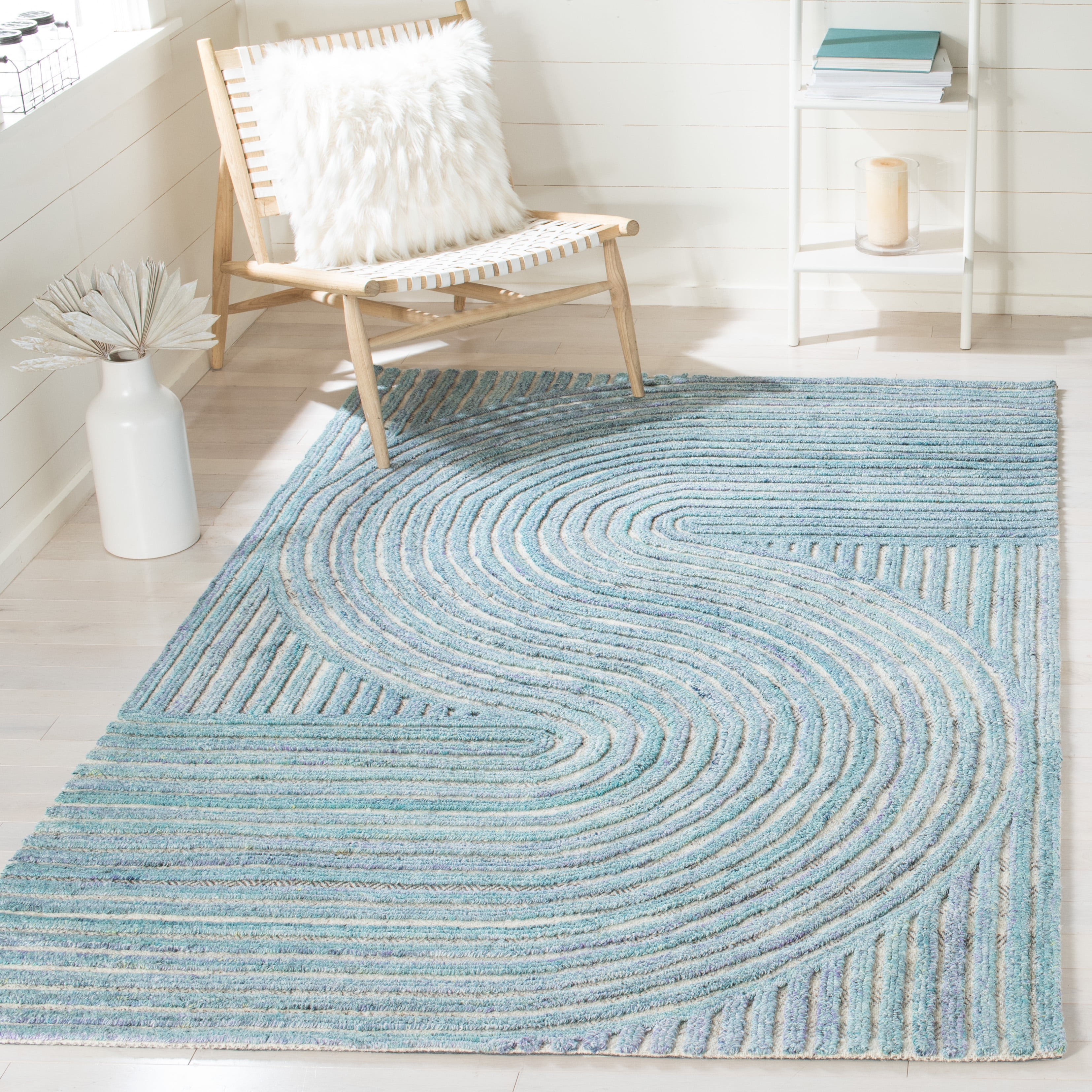 SAFAVIEH Southampton Landen Abstract Area Rug, Blue, 3' x 5'