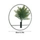 thumbnail image 4 of Fiudx Decoración de Pared con Plantas Artificiales con Aro de Metal, Diseño de Hojas Realistas, Ideal para Decorar Tu Hogar, Sala de Estar, Bodas y Fiestas. Tamaños de 25 a 40 Cm., 4 of 7