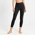 thumbnail image 2 of DDAPJ pyju Cotton Modal Leggings Women High Waisted Ankle Length Yoga Pants Buttery Soft Comfortable Lounge Workout Bottoms Black XXXXXL, 2 of 8