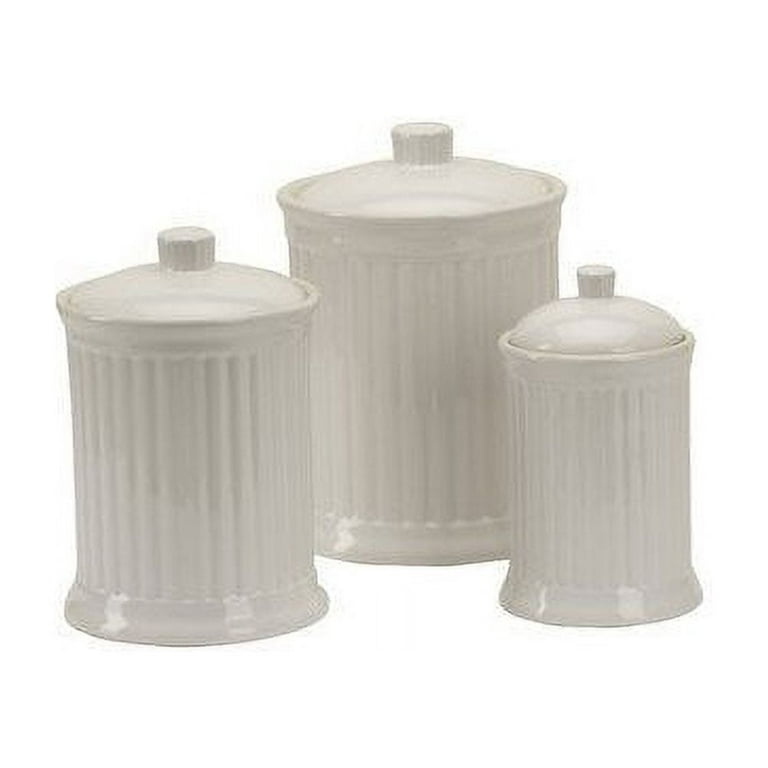 Brampton Stoneware Extra Large Canister, White