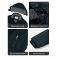 thumbnail image 6 of WenVen Men's Winter Coat Warm Puffer Jacket Windproof Parka with Detachable Hood Navy S, 6 of 12
