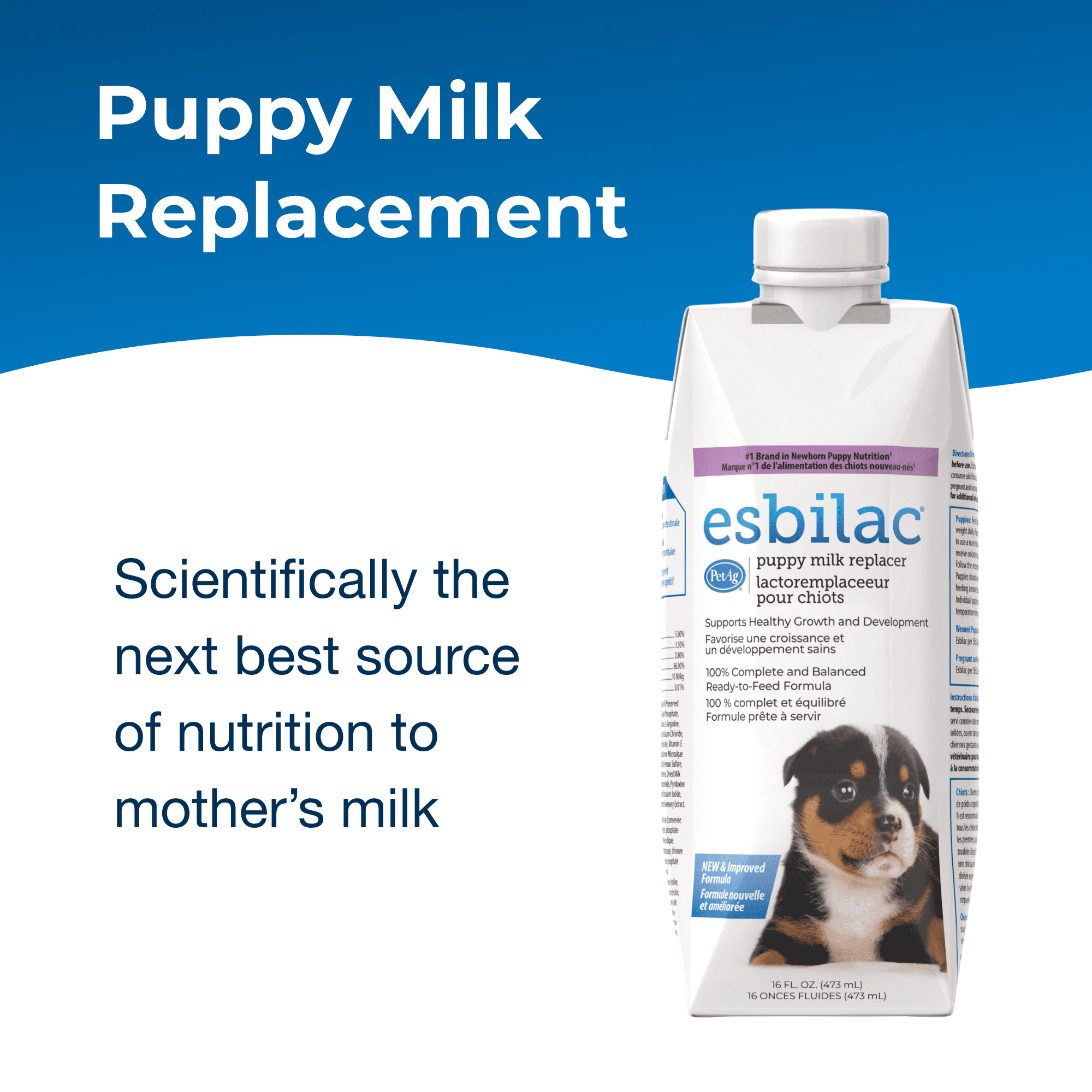 PetAg Esbilac Puppy Milk Replacer Liquid - 16 oz