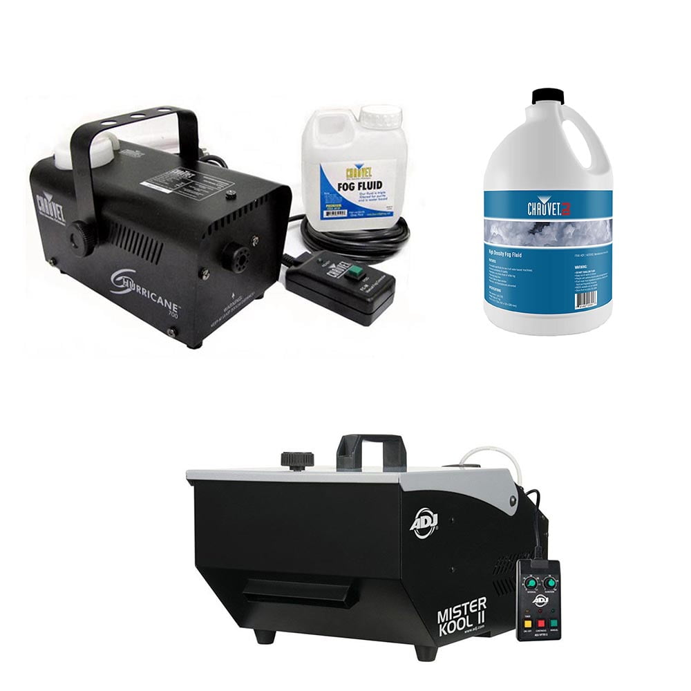 ADJ Mister Kool II Fog Machine & Chauvet Fog Machine & 1 Gallon of Fog