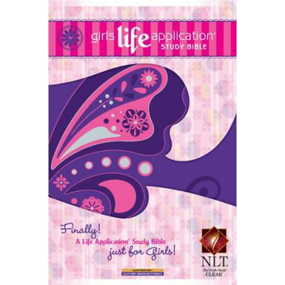 Pre-Owned Girls Life Application Study Bible NLT, Butterfly (Unknown) 1414333978 9781414333977