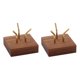 thumbnail image 1 of 2 PCS Display Stand Walnut Base for Fossil Coral Geodes Mineral, 1 of 5