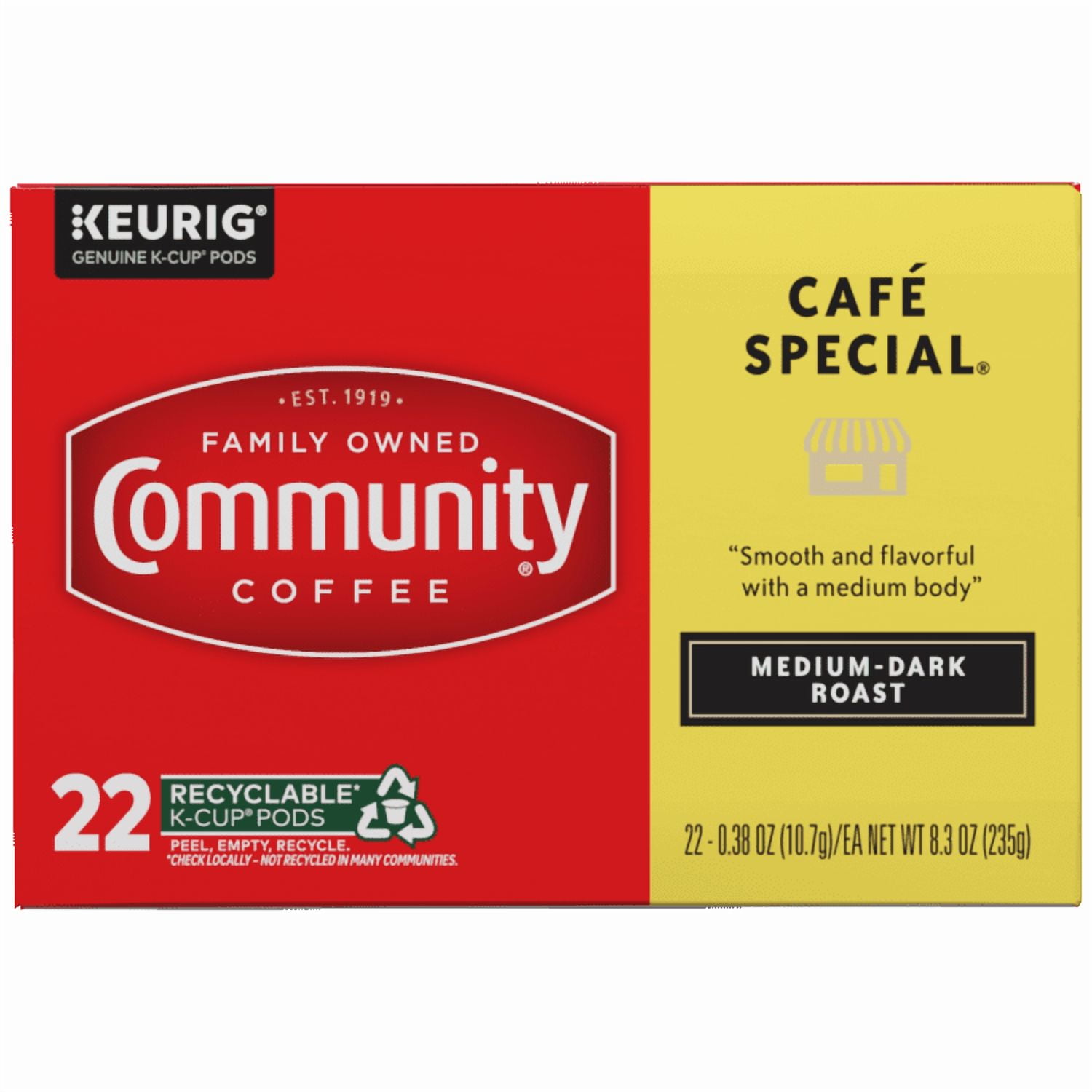 Community® Coffee Café Special Coffee Single-Serve Cups 22 ct Box