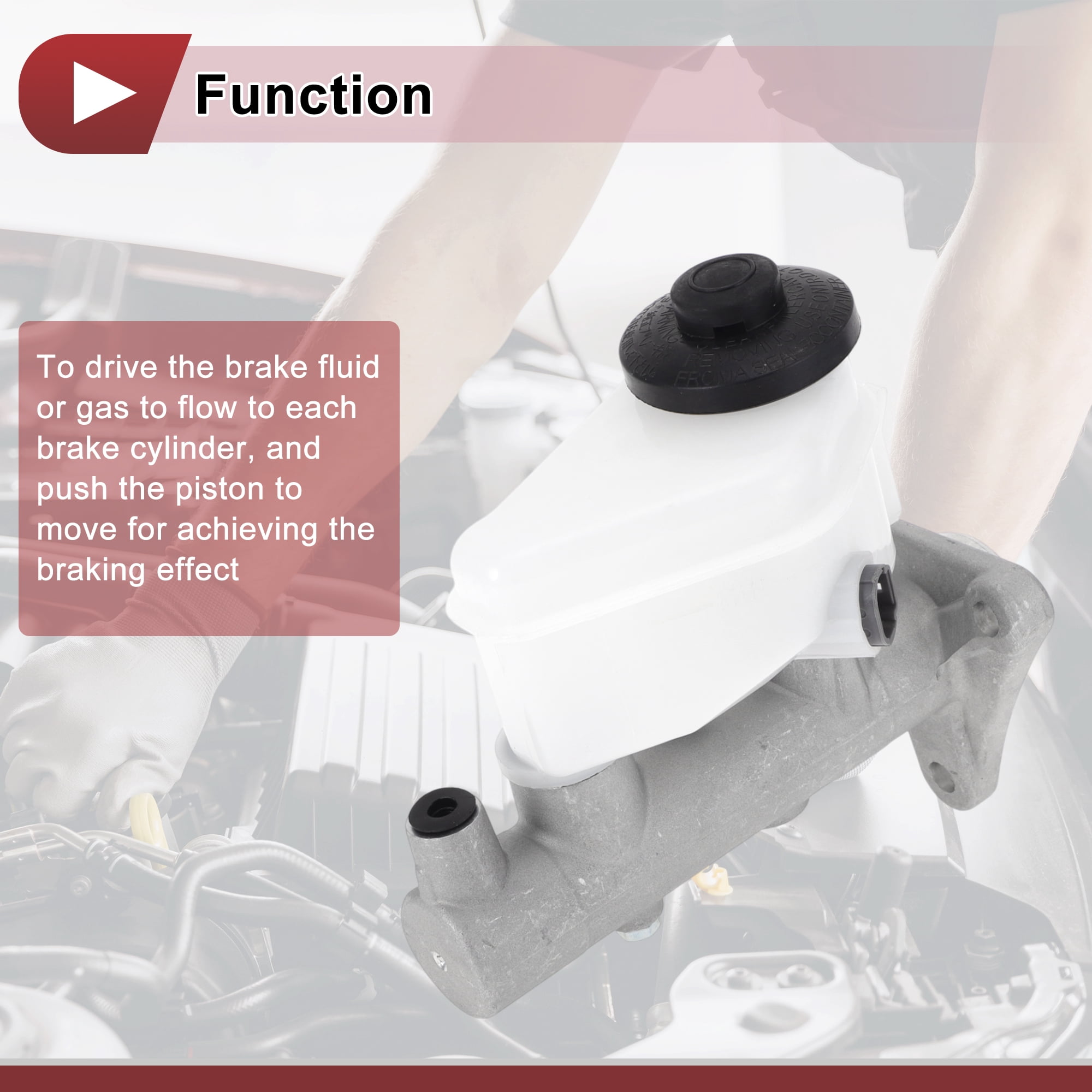 Unique Bargains Brake Master Cylinder with Reservoir for Toyota Corolla 1992-2002