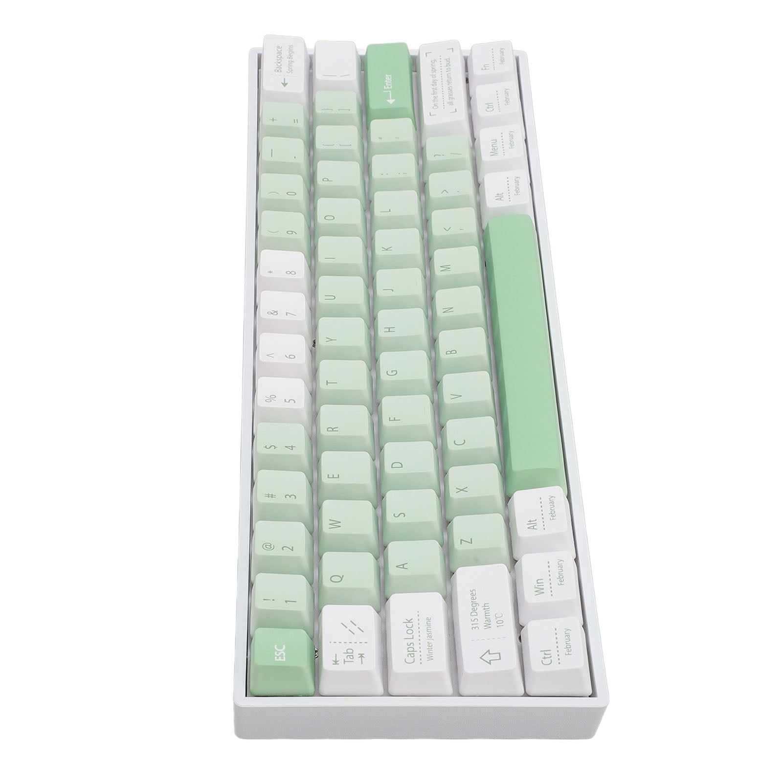 2.4G  Wireless Wired Keyboard, Compact 61 Keys Mechanical Keyboard Red Switch  for IOS