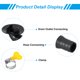 thumbnail image 4 of Conector de manguera de drenaje de aire acondicionado Uxcell de 20 mm, 4 piezas de conector de drenaje universal con abrazadera, estilo negro 8, 4 of 5