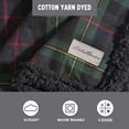 thumbnail image 2 of Eddie Bauer Mountain Pine Tartan, Throw, Green, 2 of 4